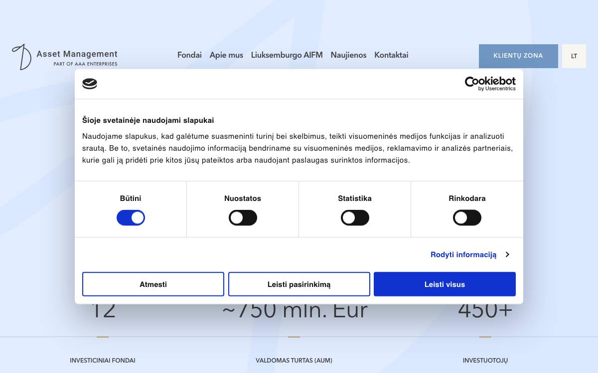 UAB I Asset website preview