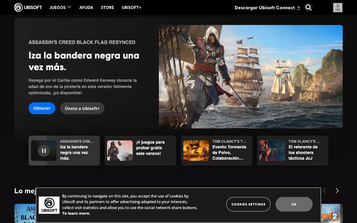 Ubisoft website preview
