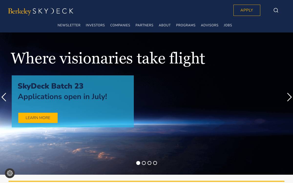 UC Berkeley Skydeck website preview