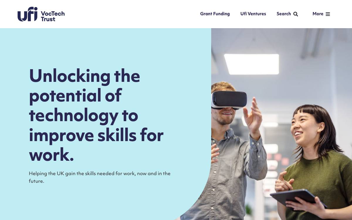Ufi VocTech Trust website preview
