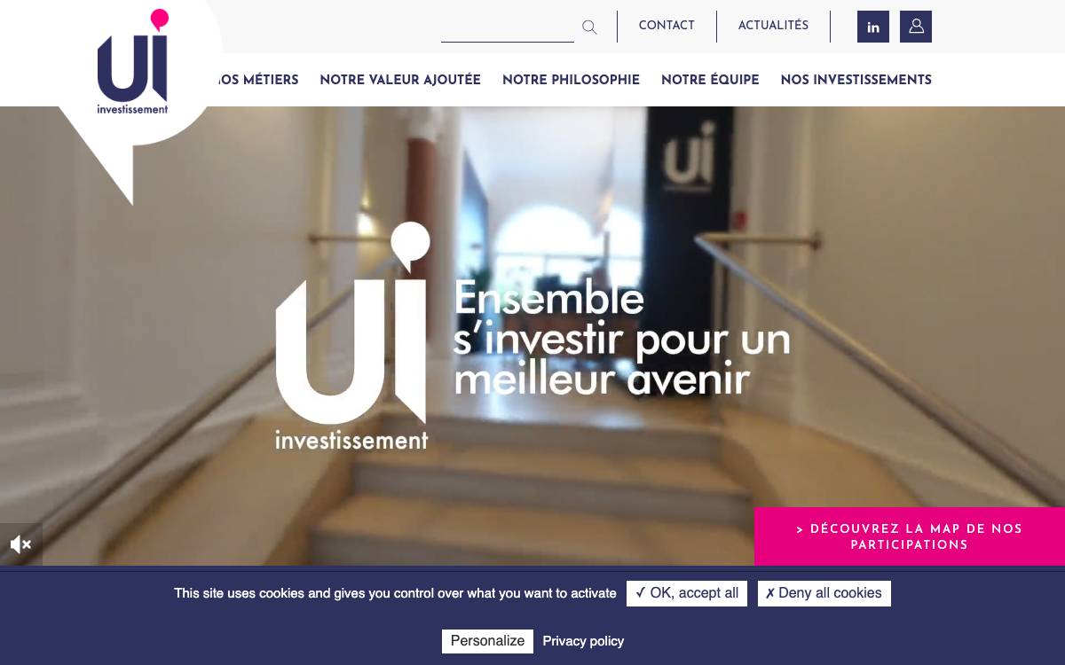 UI Investissement website preview