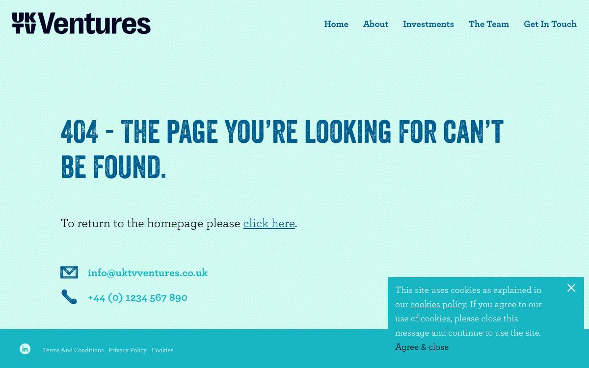 UKTV Ventures website preview