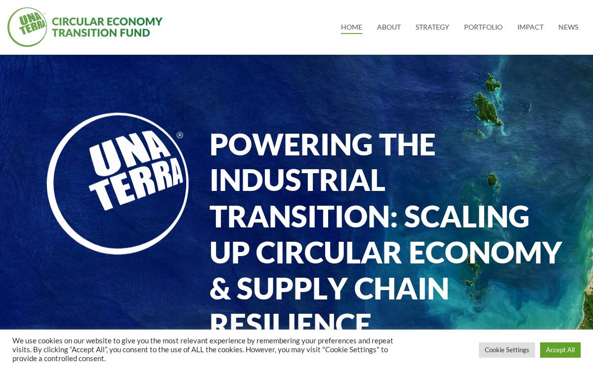 Una Terra website preview