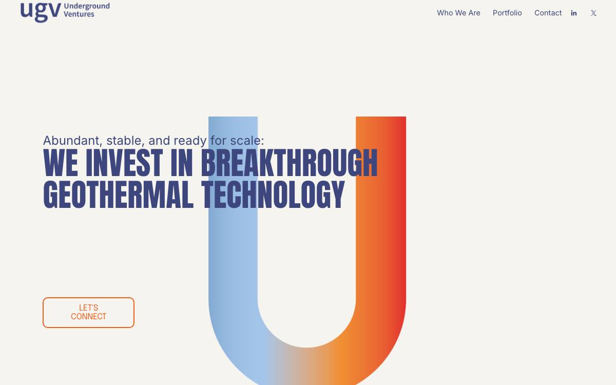 Underground Ventures website preview
