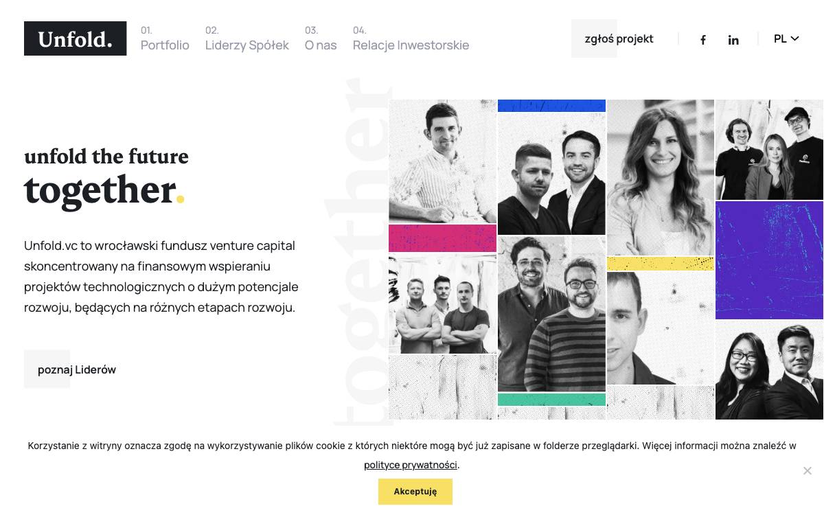 Unfold Ventures website preview