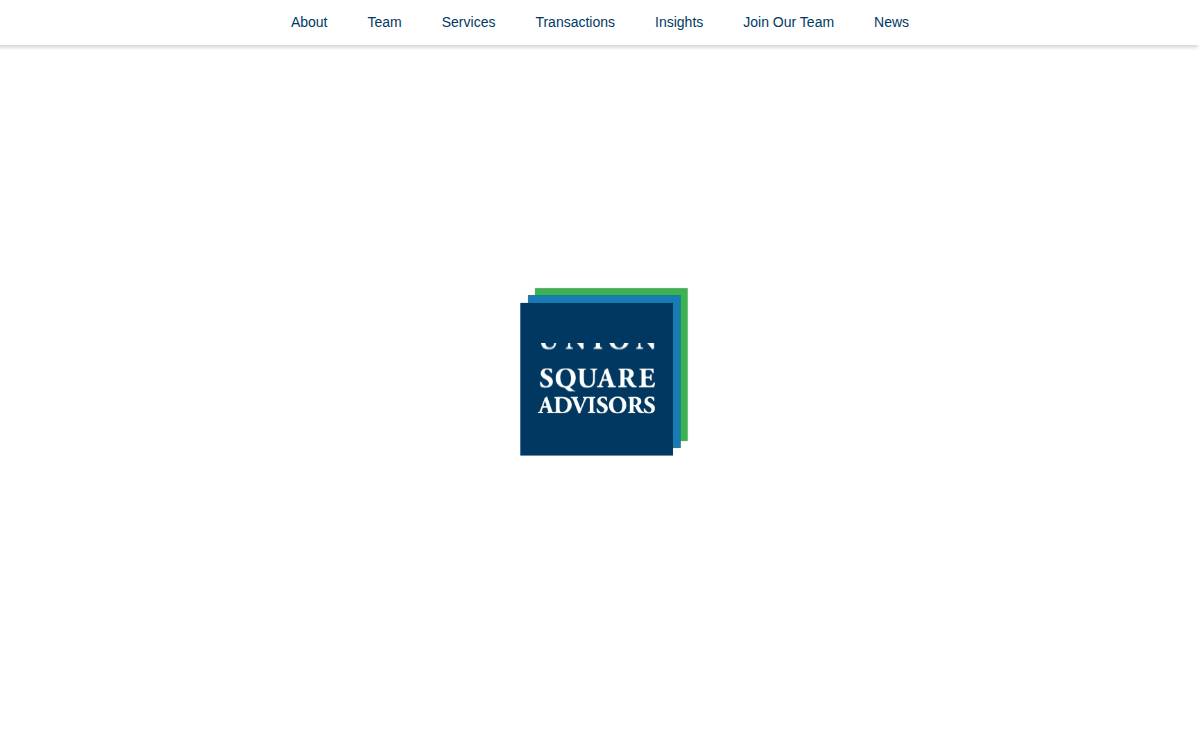 Union Square Advisors LLC website preview