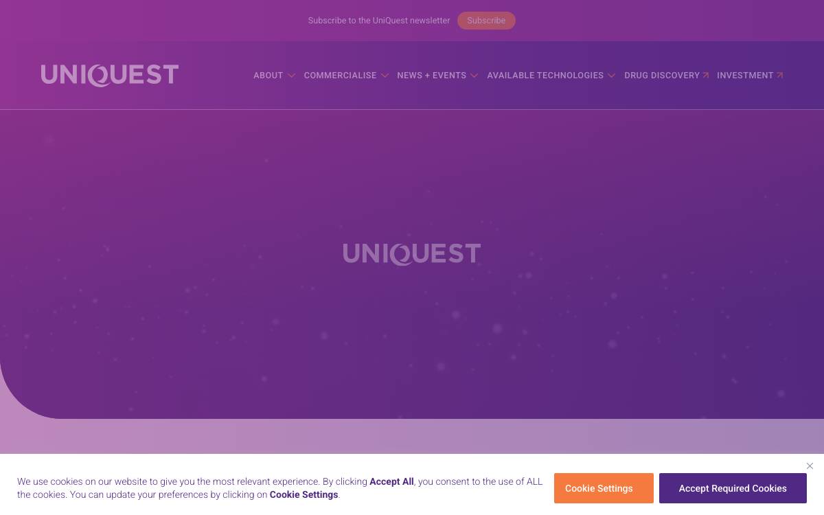 UniQuest Extension Fund (UEF) website preview