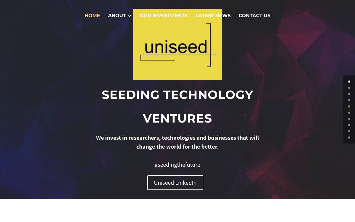 UniSeed Pty Ltd. website preview