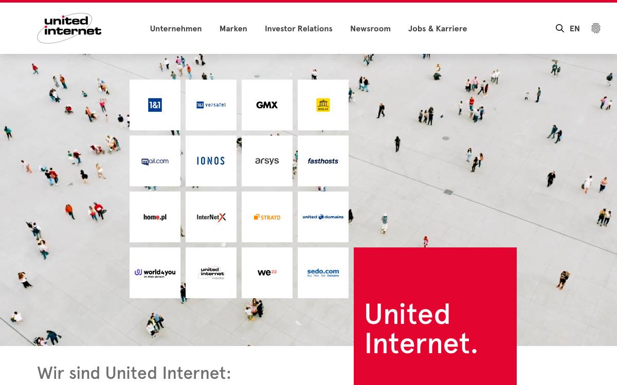 United Internet Ventures website preview
