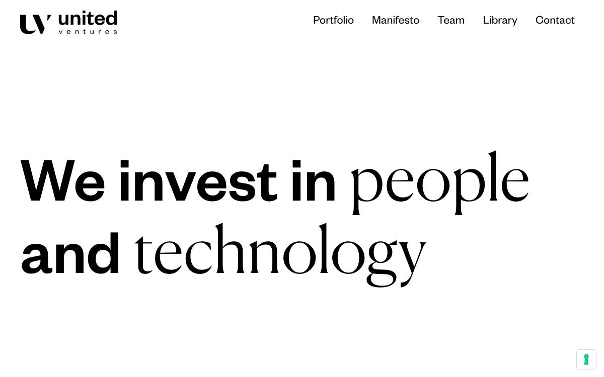 United Ventures website preview