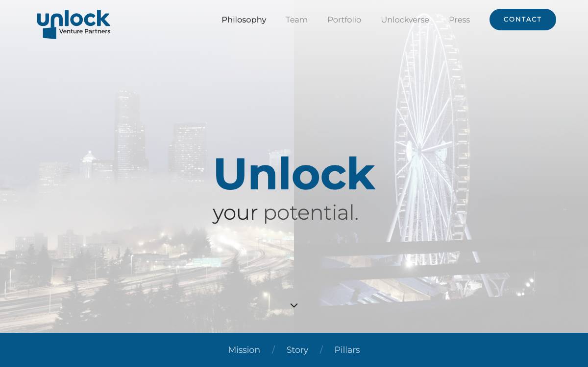 Unlock Venture Partners website preview