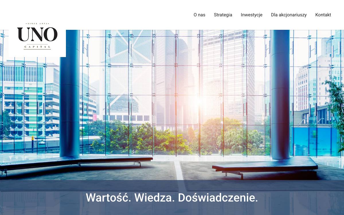 UNO Capital website preview