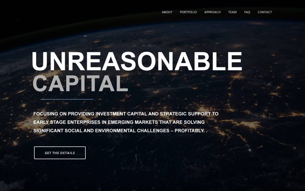 Unreasonable Capital website preview
