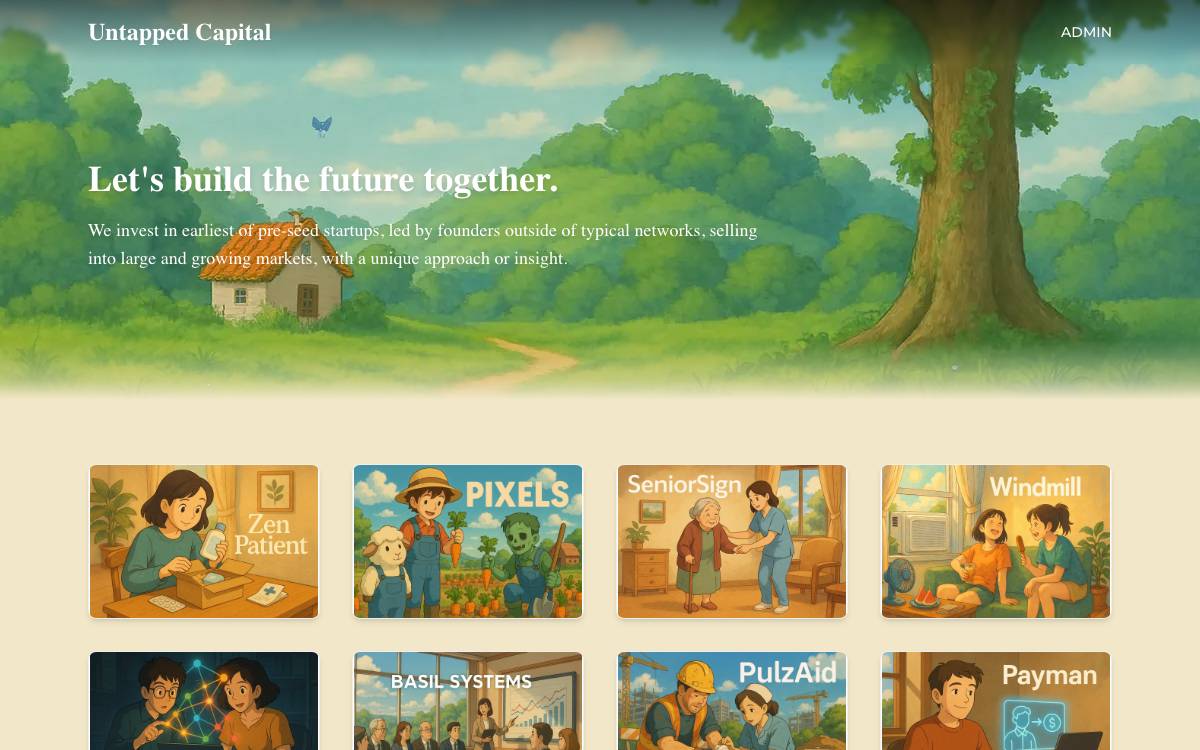 Untapped Capital website preview