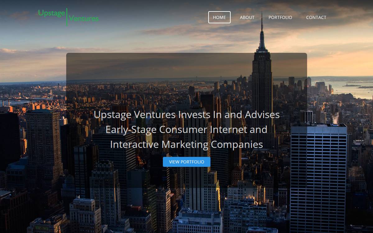 Upstage Ventures website preview