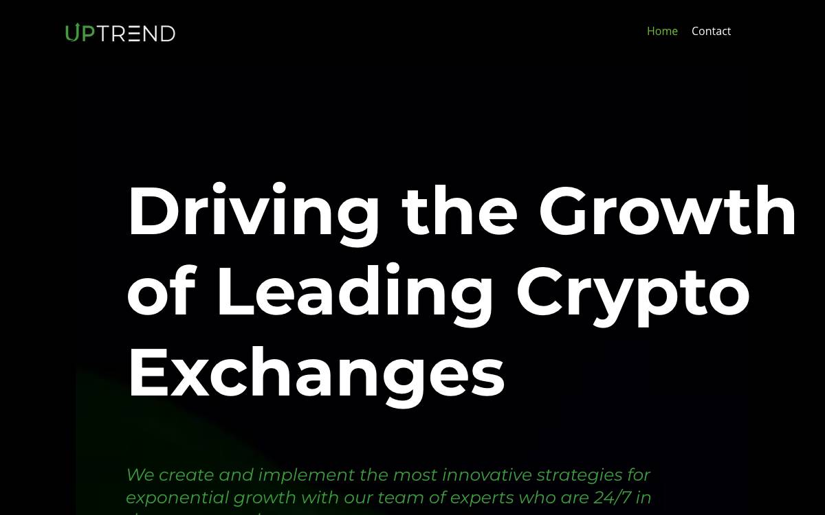 Uptrend Digital website preview