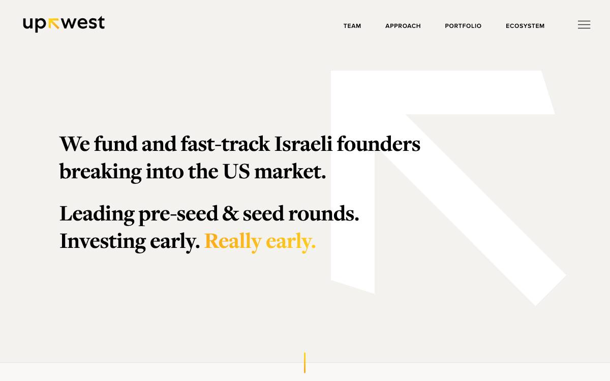 UpWest website preview
