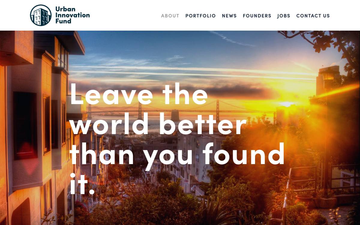 Urban Innovation website preview