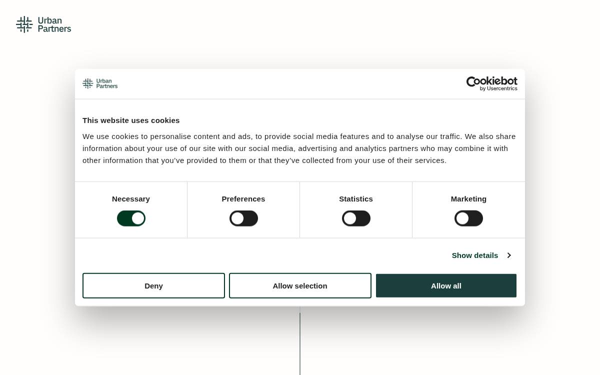Urban Partners website preview