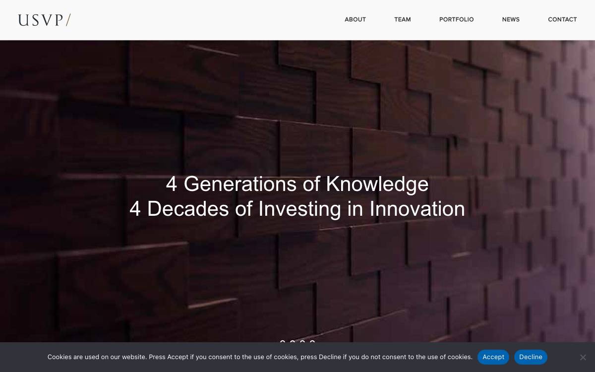 US Venture Partners website preview