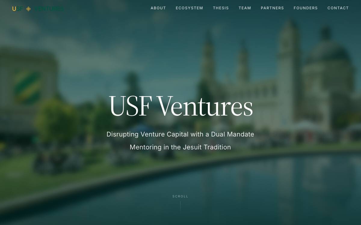 USF Ventures website preview