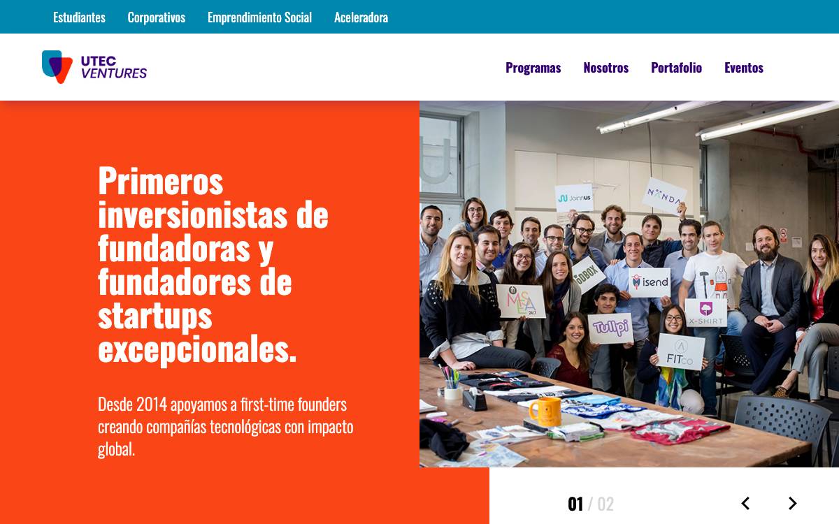 UTEC Ventures website preview