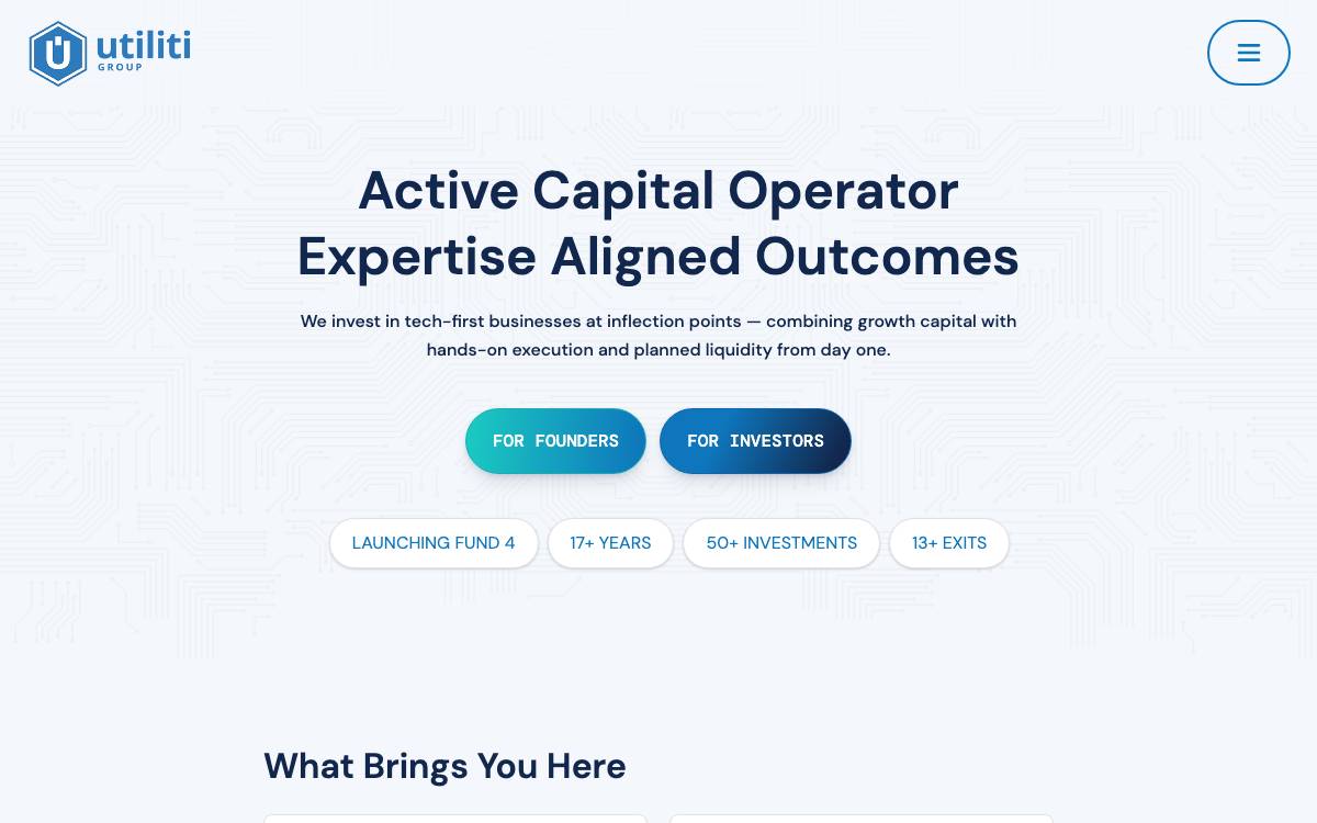 Utiliti Group website preview