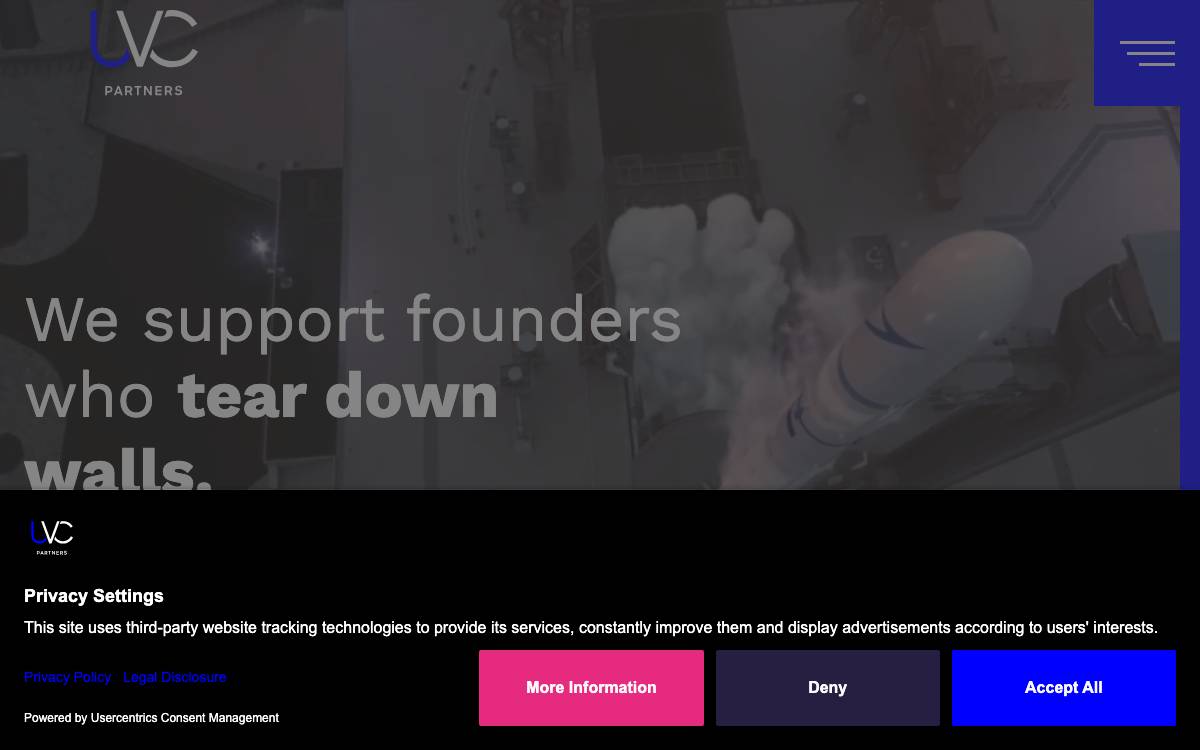 UVC Partners website preview