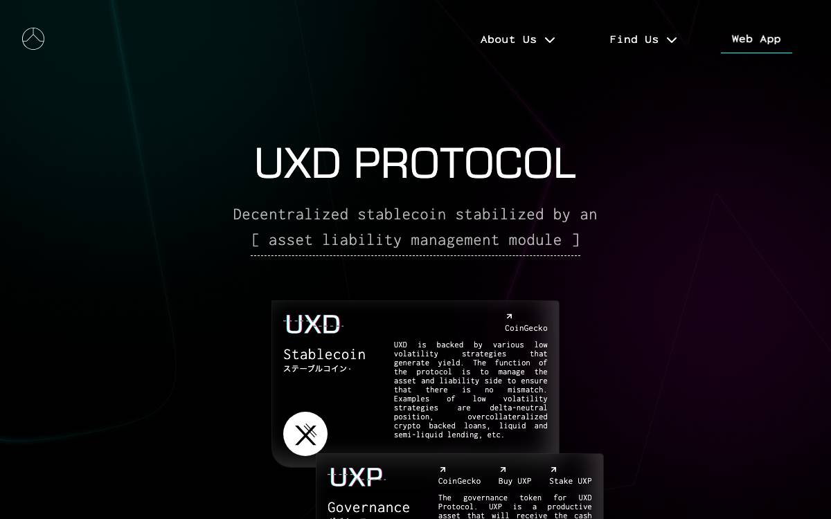 UXD Protocol website preview
