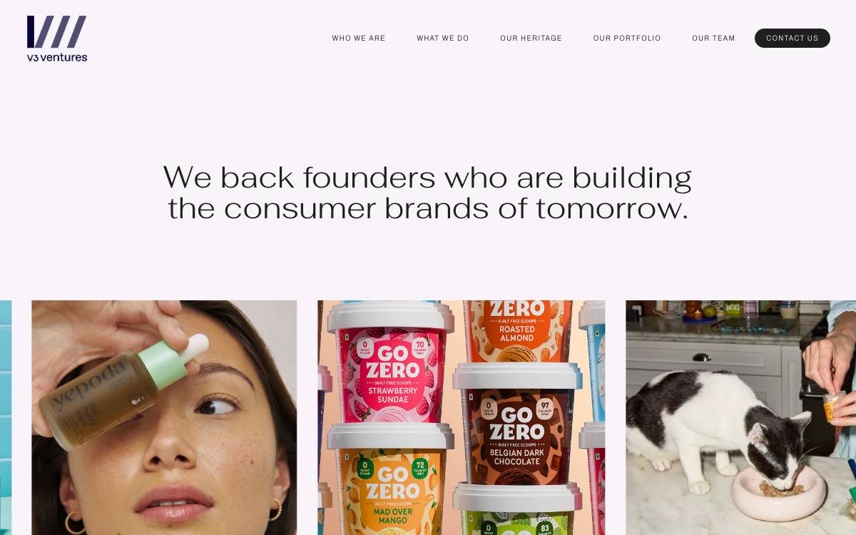 V3 Ventures website preview