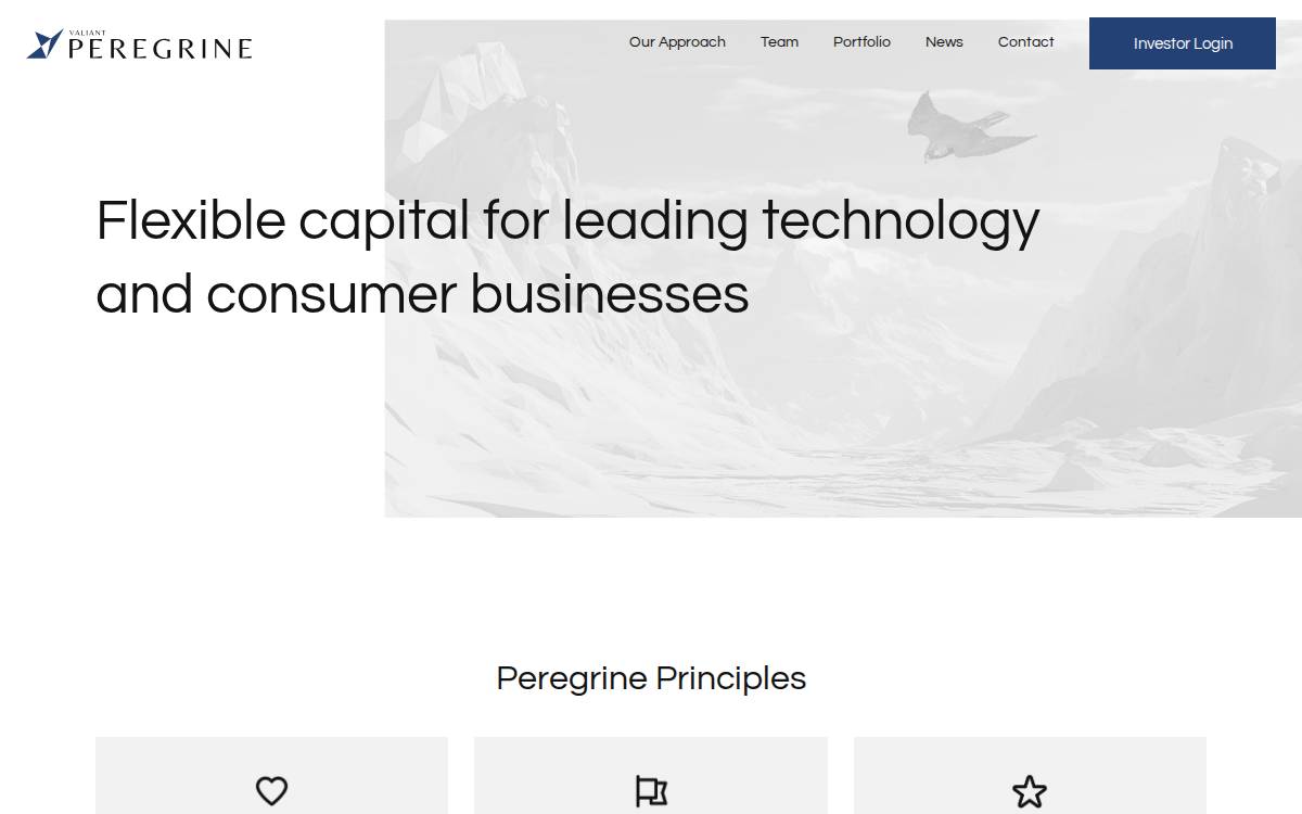 Valiant Peregrine Special website preview