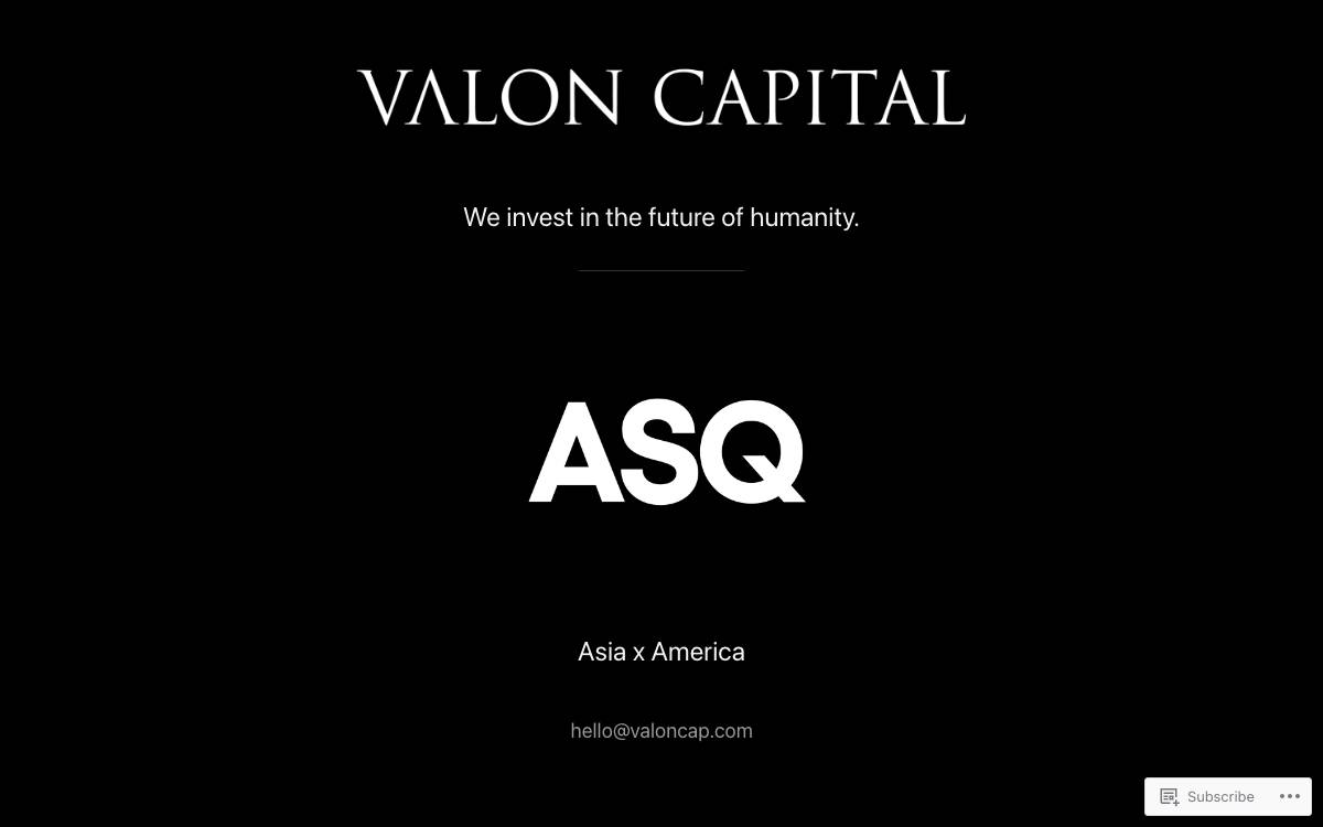 Valon Capital website preview