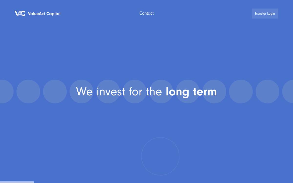 ValueAct Capital website preview