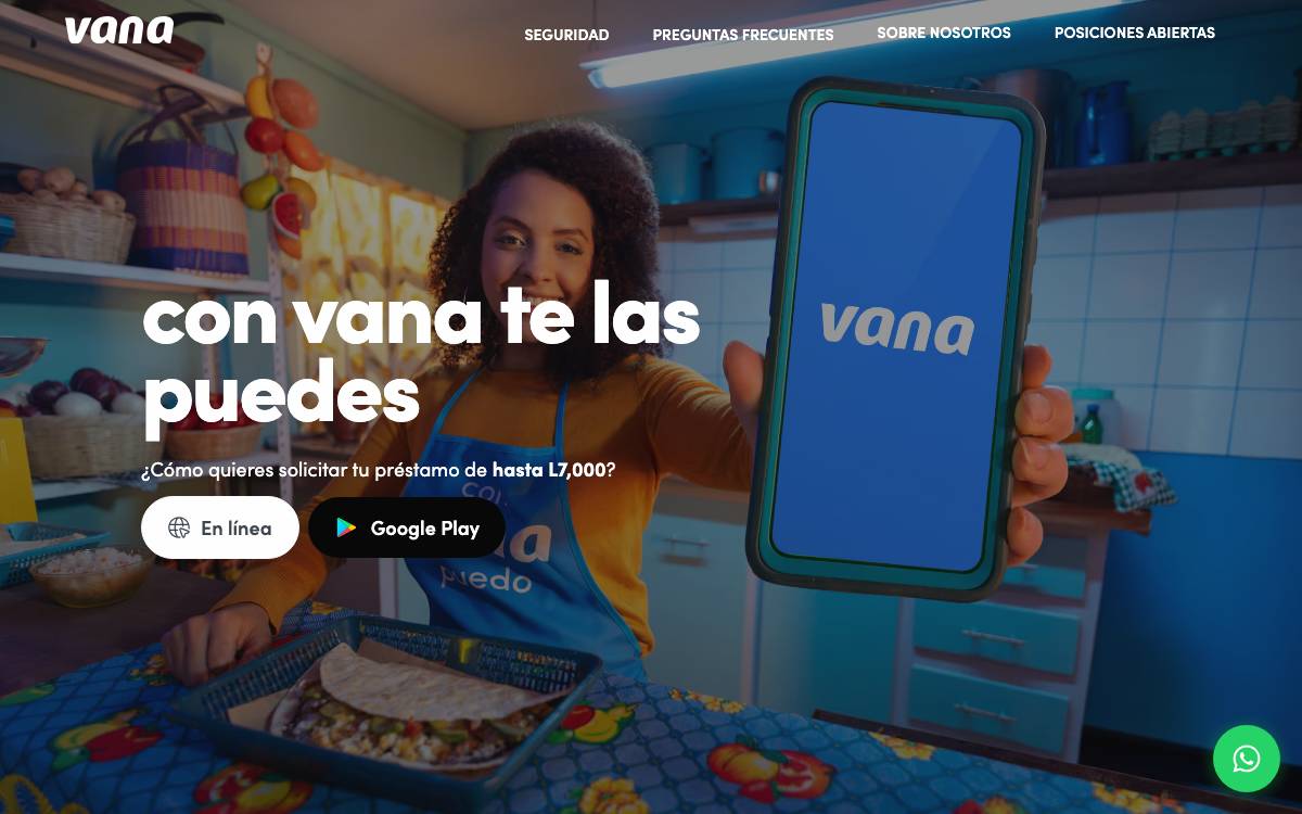 Vana website preview