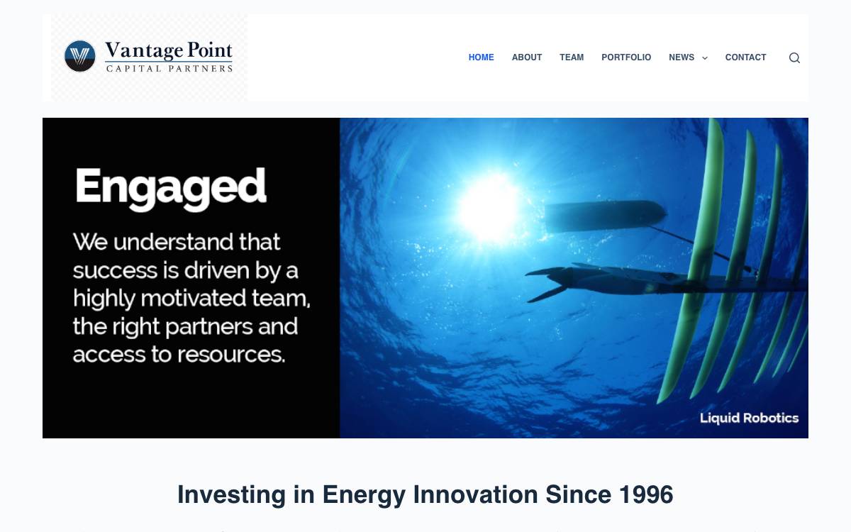 VantagePoint Capital Partners website preview