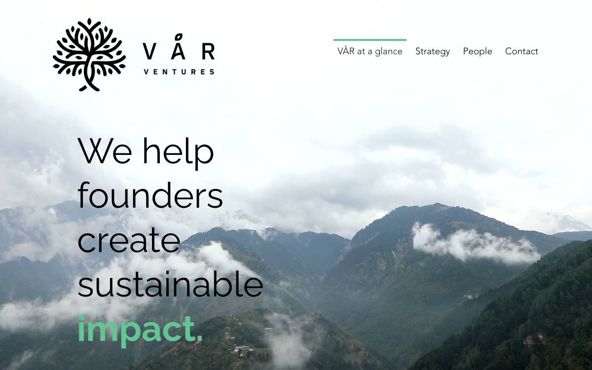VÅR Ventures website preview