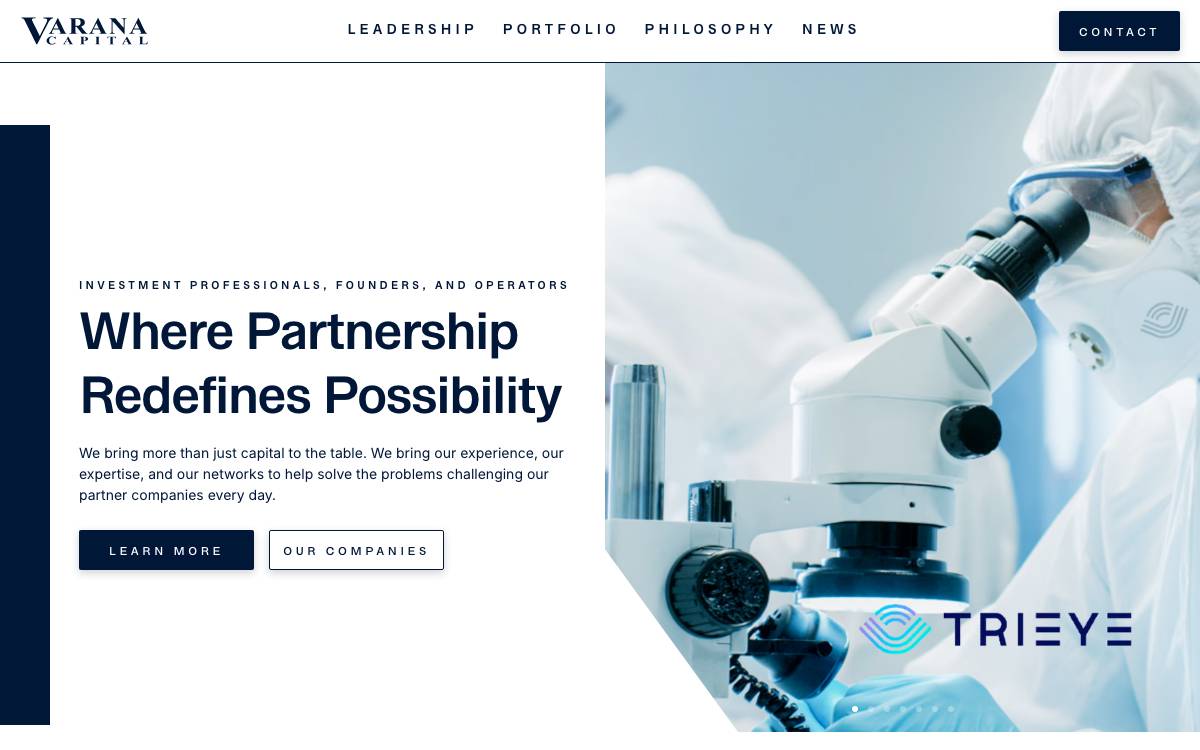 Varana website preview