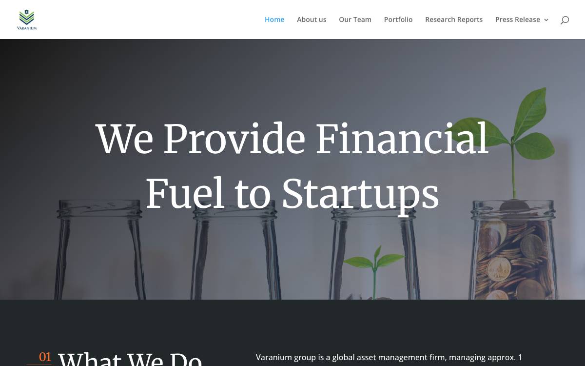 Varanium NexGen website preview