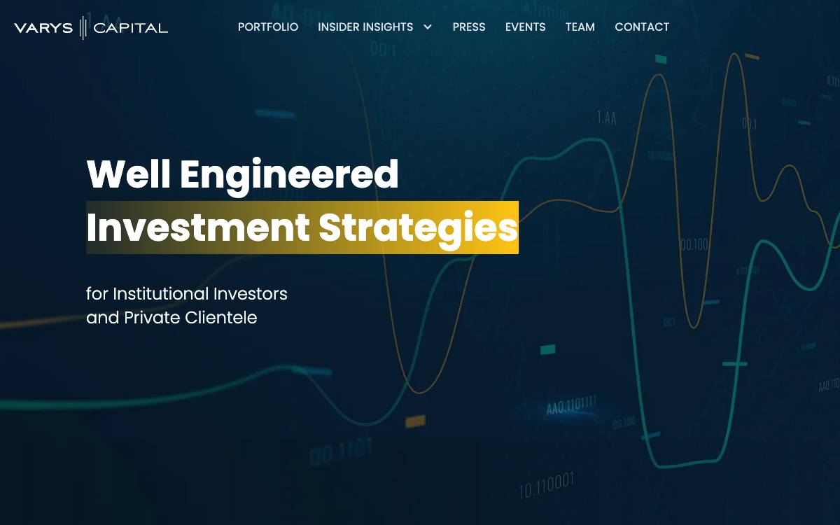 Varys Capital website preview