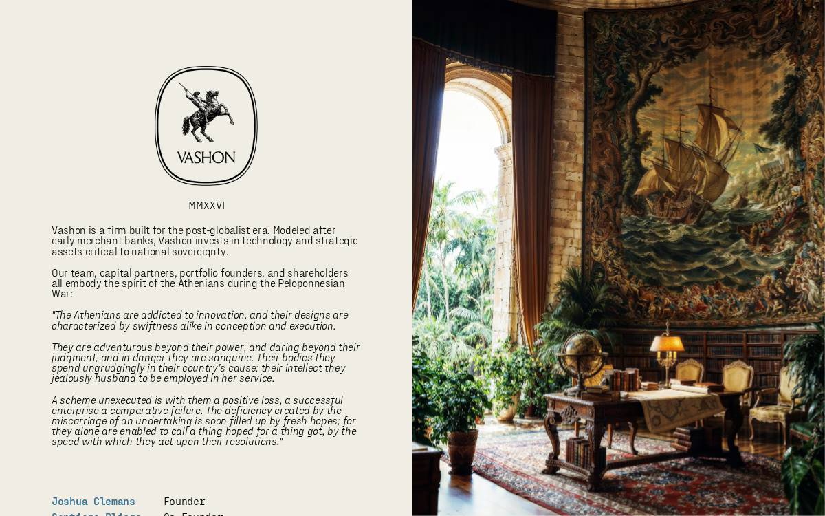 Vashon website preview