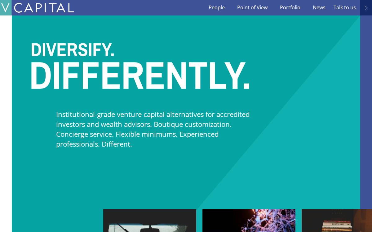 VCapital website preview