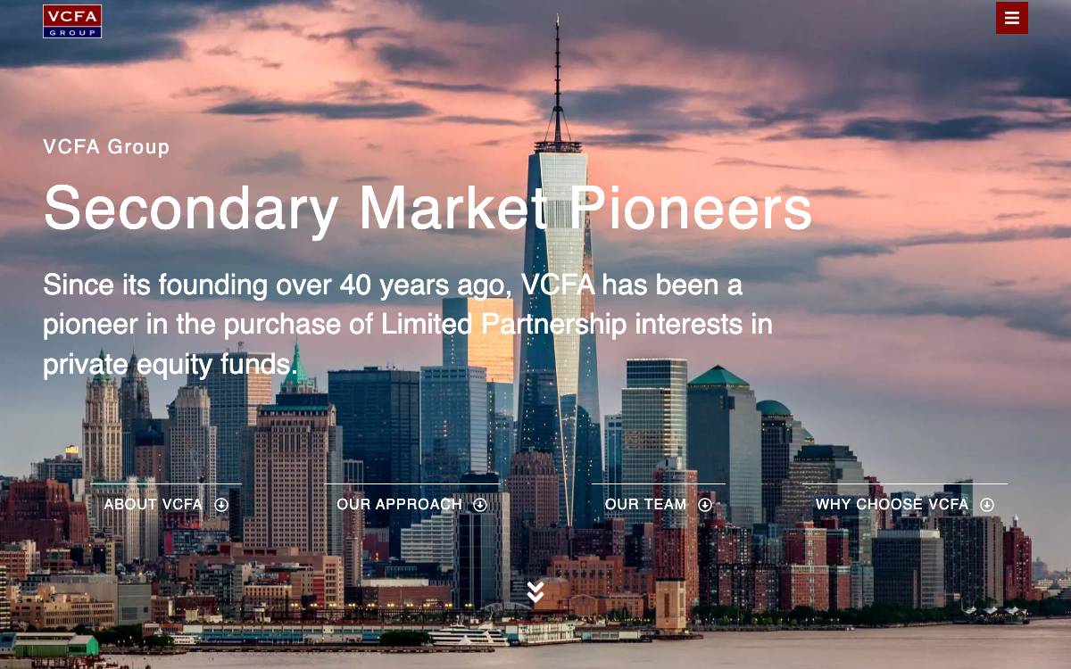 VCFA Group website preview
