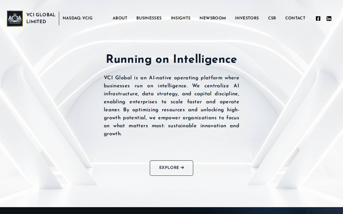 VCI Global website preview