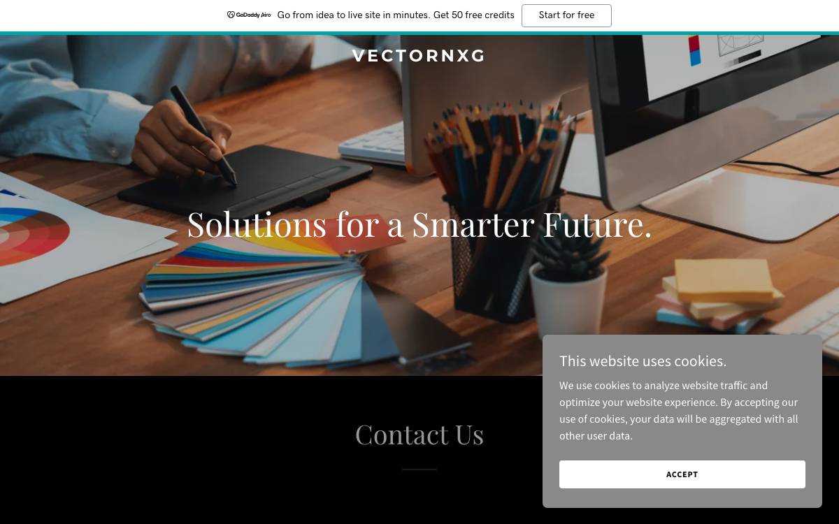 Vector NXG website preview