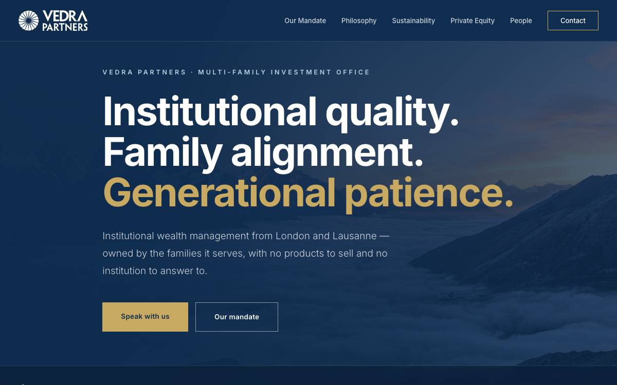 Vedra Partners website preview