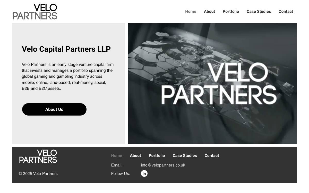 Velo Partners website preview