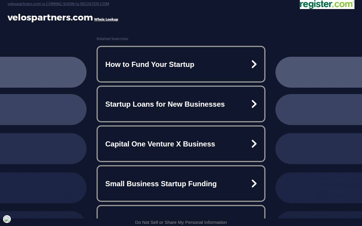 Velos Partners website preview