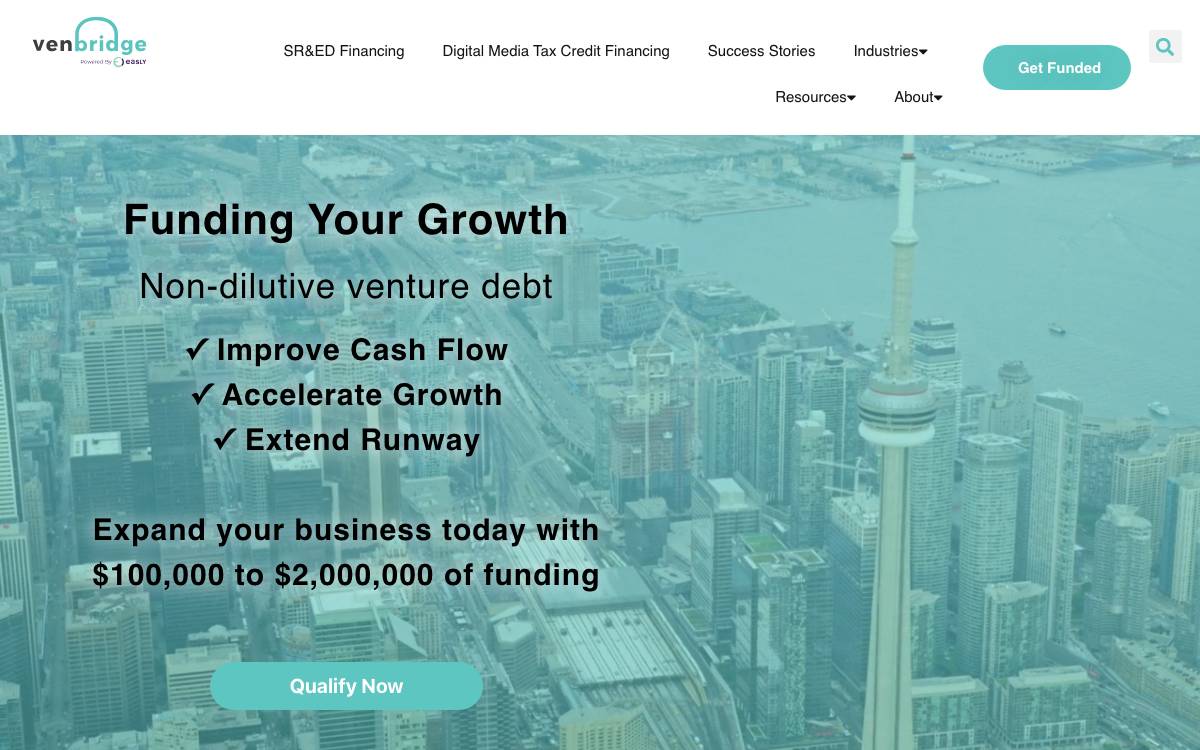 Venbridge website preview