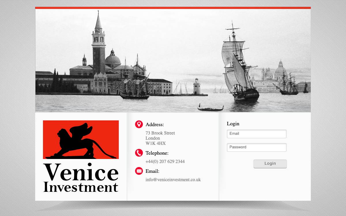 Venice Investment website preview