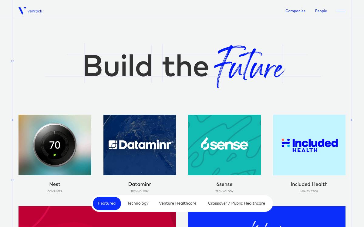 Venrock website preview